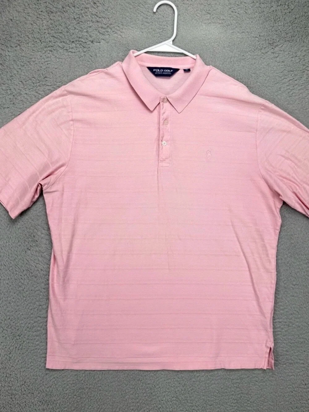 Polo Golf Ralph Lauren Shirt Mens XL Pink 100% Pima Cotton Polo Pony Rugby Mens